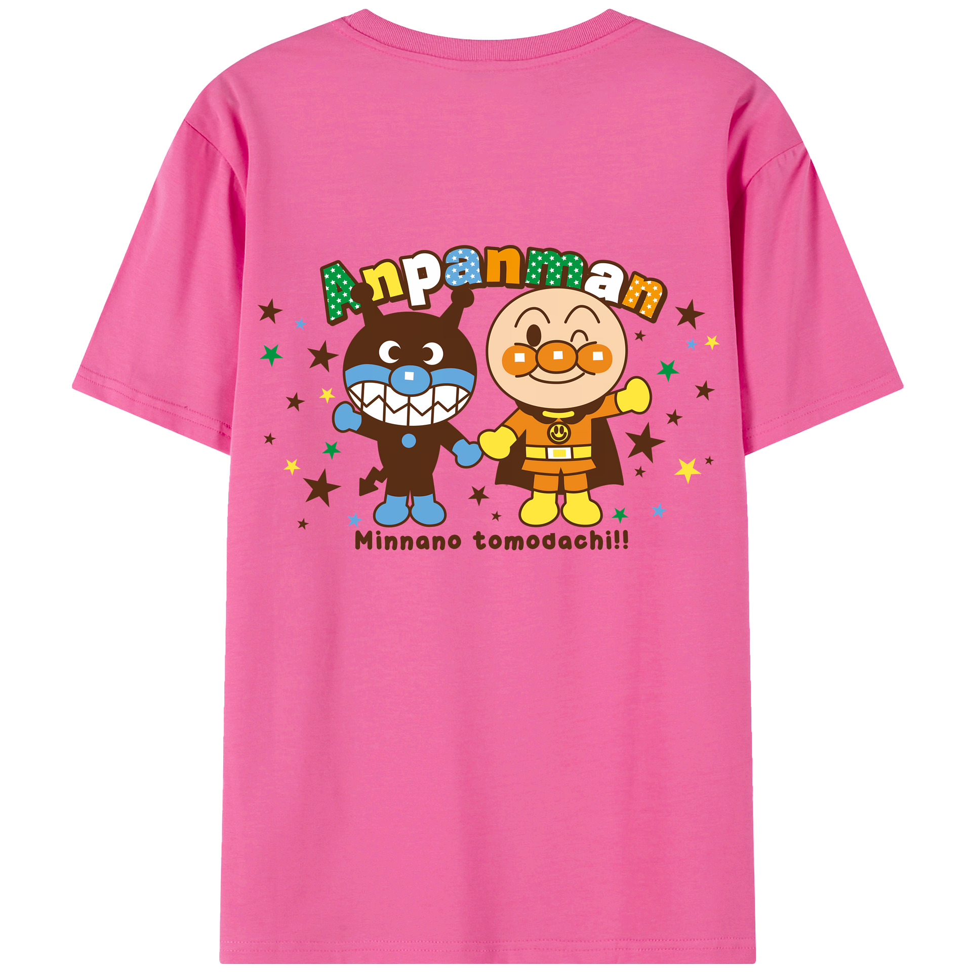 （画像用） アンパンマン Anpanman レディース半袖Tシャツ(バックプリント)